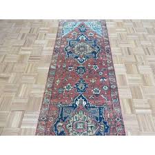 Hand Knotted Rust Orange Sarabi-Serapi with Wool Oriental Rug (2'7" x 7'9") - 2'7" x 7'9" - Bed Bath & Beyond - 35806629