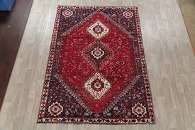 Antique Geometric Traditional Oriental Area Rug Hand-knotted ...