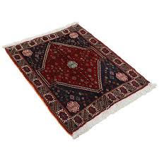 Pasargad Red Color Hand Knotted Persian Abadeh | Chairish