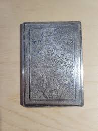 Rare Antique Silver Cigarette Case, Asian?, See Hallmark, 112mm by 79mm | eBay