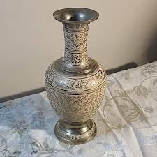 brass vase | Accents | Vintage Brass Vase Made In India ...