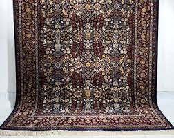 Hand Knotted Turkish Hereke Rug, Floral Wool Silk Carpet ...