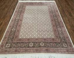 Vintage Persian Rug 5x7, Beige and Green, Hand Knotted Handmade Wool Oriental Carpet 5 X 7 Ft, Allover Pattern, Traditional Rug, Medium Size - Etsy