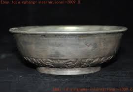 Ancient Chinese Tibetan silver eight treasures dragon statue ...