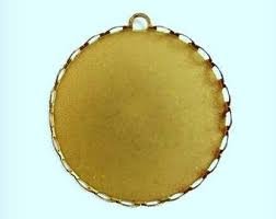 Round 35mm Bezel Pendant Settings, Lace Edge Jewelry ...