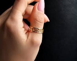 Personalized Name Ring - Stackable Rings in Sterling Silver ...