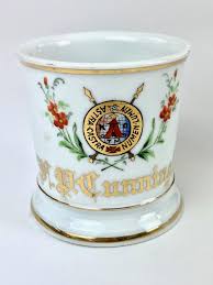 Lot - Collection of 6 Masonic Shaving Mugs