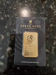 1 oz. Gold Bar - Perth Mint (Swan design, in assay) 99.99% for sale online | eBay