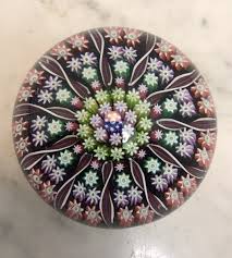 Vintage PERTHSHIRE Colorful Millefiori Paperweight | eBay