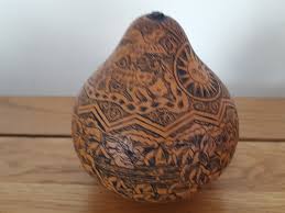 Vintage Carved South American Gourd - Etsy
