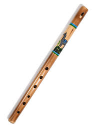 Painted Bamboo Flute | mm0243-Llama | Shamans Market