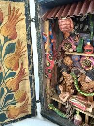 Vintage Retablo Snakes Folk Art Shadow Box Peru | eBay