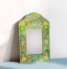 Peruvian Arch Mirror, Folk Art, Vintage Floral Mirror With ...