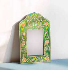 Peruvian Arch Mirror, Folk Art, Vintage Floral Mirror With ...