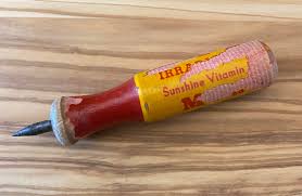 Well-aged Vintage PET Wooden Handle Milk Can Opener - Milk ...