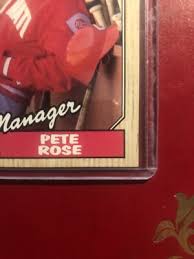 1987 Topps Pete Rose Manager Cincinnati Reds #393 Near Mint NM | eBay