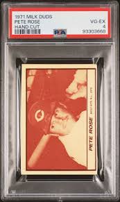 1971 Milk Duds Pete Rose Hand Cut Cincinnati Reds PSA 4 | eBay