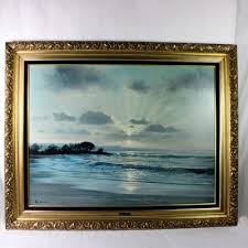 Twilight Surf by Peter Ellenshaw 1967 Framed Print 40"x50 ...