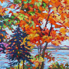 Autumn Painting by Elizabeth Elkin | Saatchi Art