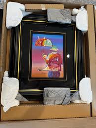 NEW* - UMBRELLA MAN - 2017 Peter Max - Hand Signed in INK - COA - HC 331/495 | eBay