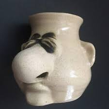 Peter Petrie “Mr sniffles” Pottery Egg Separator Snot Face ...