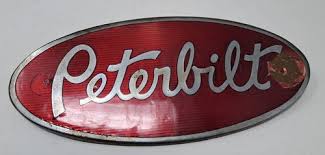 Vintage Peterbilt Truck Emblem 8" X 3 1/2" | eBay