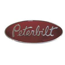 Peterbilt Semi Trucks 3 1/4" x 8" OEM Factory Nameplate ...
