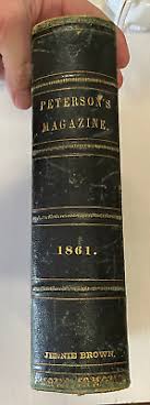 Peterson's Magazine Hardcover Book & Colored Plates 1861 Rare Collectible | eBay
