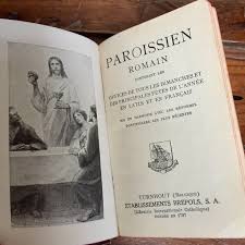 Antique Parishioner in French and Latin "paroissien Roman ...