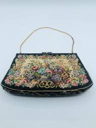 Vintage Jolles Austria Purse Petit Point Embroidered Floral 1930s Tapestry EUC | eBay