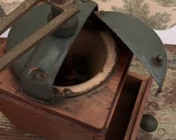 Antique French Japy Frères Coffee Mill: Dovetail Wood & Metal Grinder - Etsy