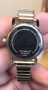 Fossil Lady Watch Stainless Steel PR-5002 With A Logo - New Battery | eBay