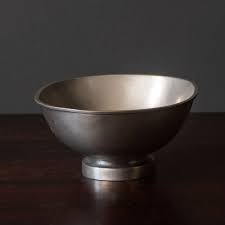 Edvin Ollers for Schreuder & Olsson, Sweden, pewter ovoid bowl J1443 - Freeforms