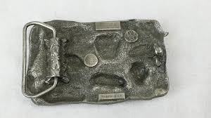 Bergamot Farm Belt Buckle, 1984, L-150 Metal Belt Buckle ...