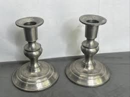 Woodbury Pewter Candlesticks | eBay