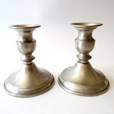 LEONARD Pewter Candlesticks, Vintage Weighted Candle Holders Made in Bolivia, Leonard Pewter Candle Holders - Etsy