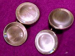 Pair Grey Gray Abalone Round Cuff Links 1920 - Etsy Italia