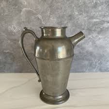 VTG Antique Crescent Pewter Chocolate Coffee Tea Pot Pitcher 1551 8 1/4” Tall | eBay