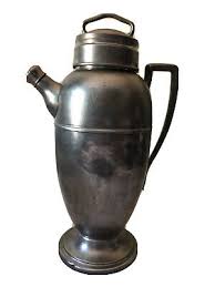 Vintage Antique Cocktail Shaker Concoro Pewter 368 With Spout Cap And Lid | eBay