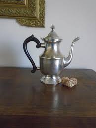 Vintage Silver Metal Coffee Maker Vintage Chocolate Service ...