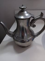 Vintage Woodbury Pewterers Pewter Coffee Pot Pitcher With ...