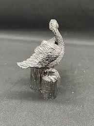Vintage Solid Pewter Miniature Pelican Bird Handcrafted In USA | eBay