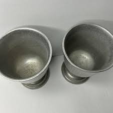 Vintage Wilton Pewter Goblets Set Of 2 Capacity 8 oz. | eBay