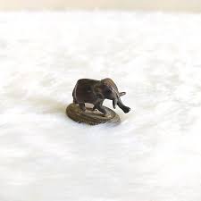 19c Vintage Brass Elephant Statue Figure Figurine Decorative Collectible M678 | eBay