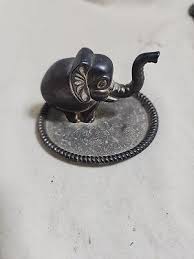Vintage Silver Plated Elephant Ring Holder Tray Made in Hong Kong | eBay Australia