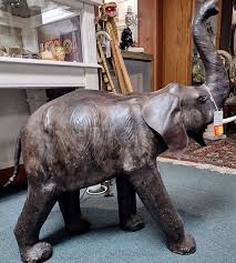 Leather Wrapped Elephant | Main Str Mercantile