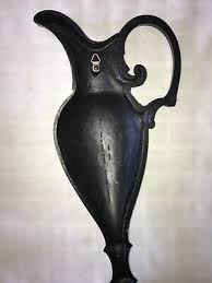 1973 HOMCO/DART 7283 EWER PITCHER Black&Gold WALL PLAQUE 25¼ ...