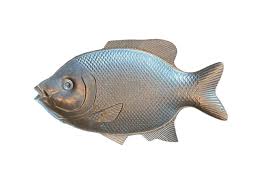 Vintage Cast Craft Fish Platter Serving Dish Tray Large Cast ...