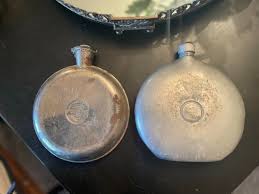 2 Vintage 1900s Porhan Hot Water Bottle/Bed Warmer Round ...