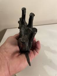 Vintage Leather Wrapped Black Panther Art Statue Sculpture ...